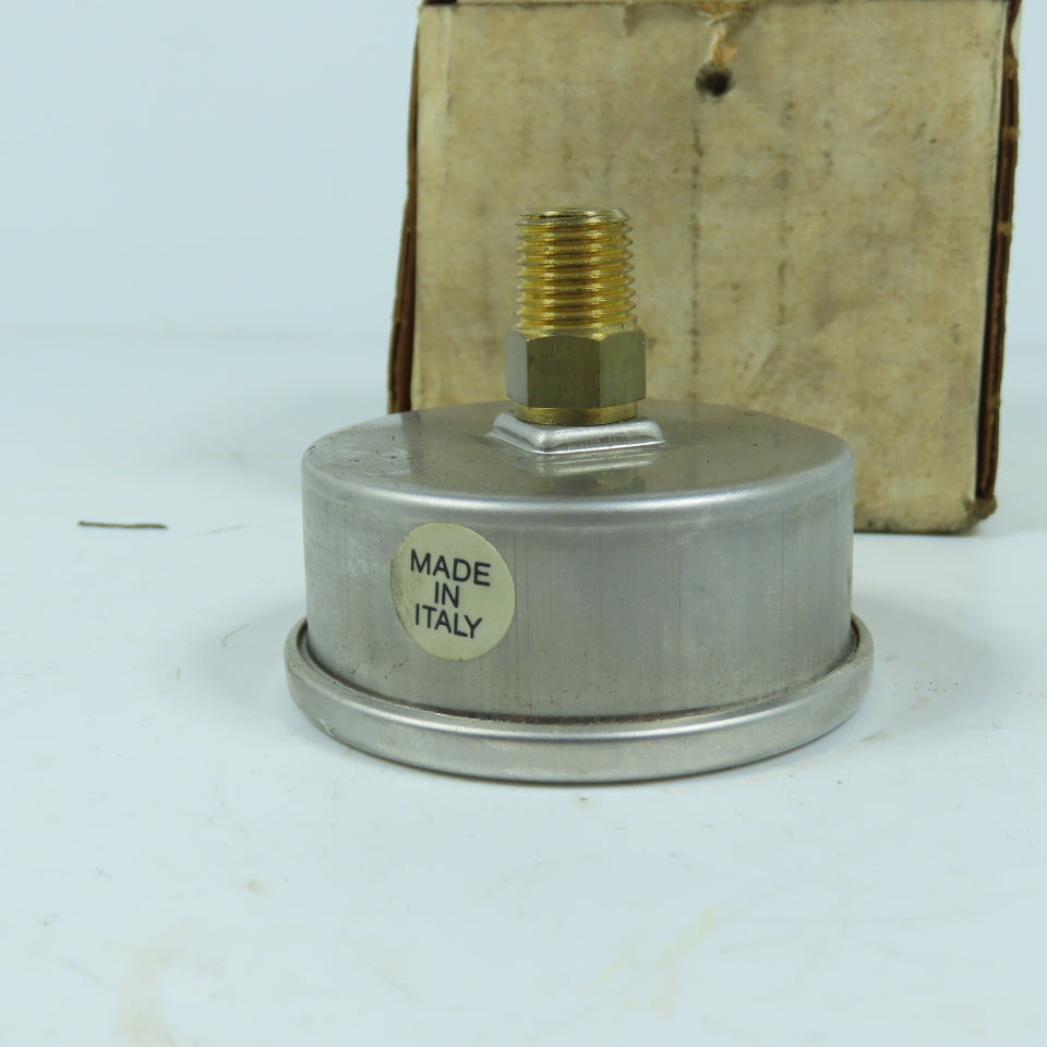 Nuova FIMA 2-1/4" Stainless Pressure Gauge 0-1000PSI 0-68.9 Bar