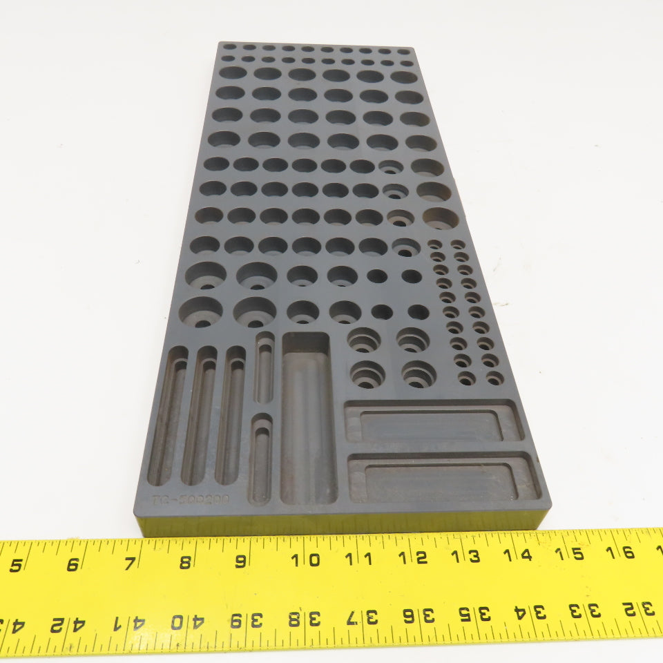 R&R Fixtures TC-500200 502mm x 197mm x 25mm Component Tray M6, M8, 1/4-20