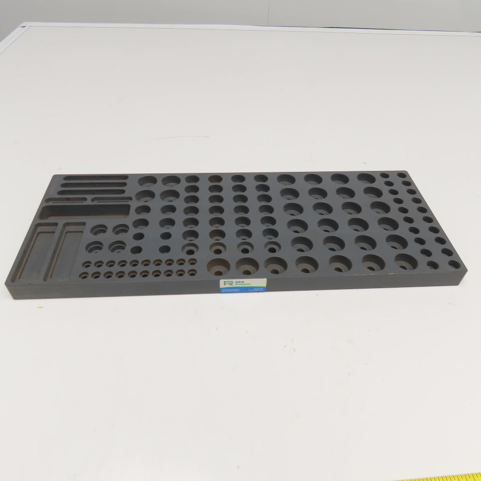 R&R Fixtures TC-500200 502mm x 197mm x 25mm Component Tray M6, M8, 1/4-20
