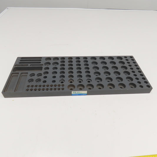 R&R Fixtures TC-500200 502mm x 197mm x 25mm Component Tray M6, M8, 1/4-20