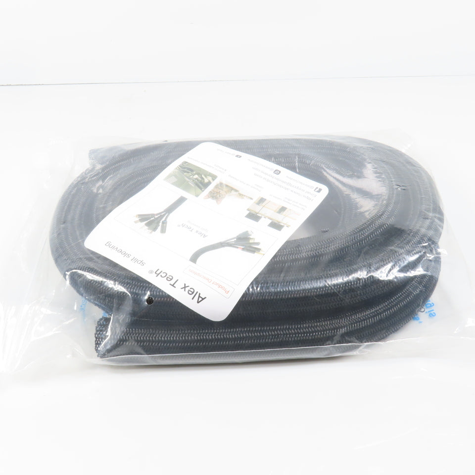 Alex Tech X002PVDUL9 1.25 inch x 10' Long Split Sleeving Protector Wire Loom