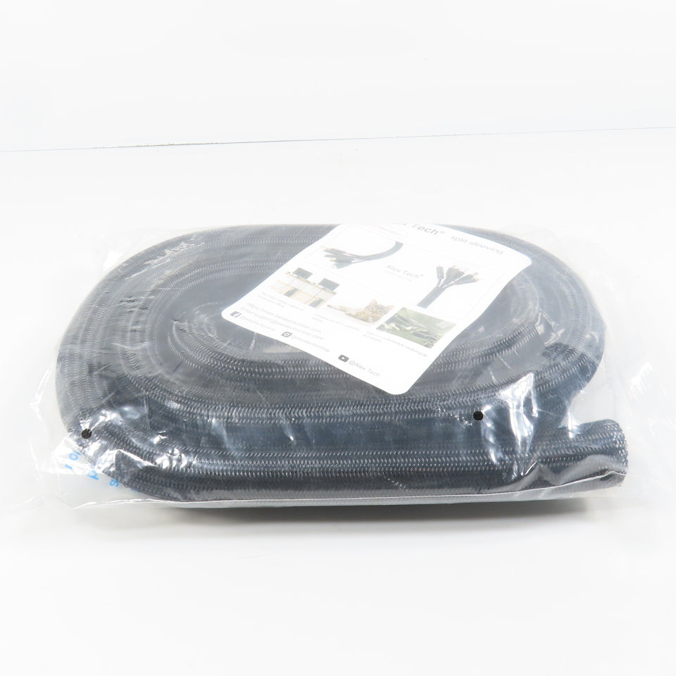 Alex Tech X002PVDUL9 1.25 inch x 10' Long Split Sleeving Protector Wire Loom
