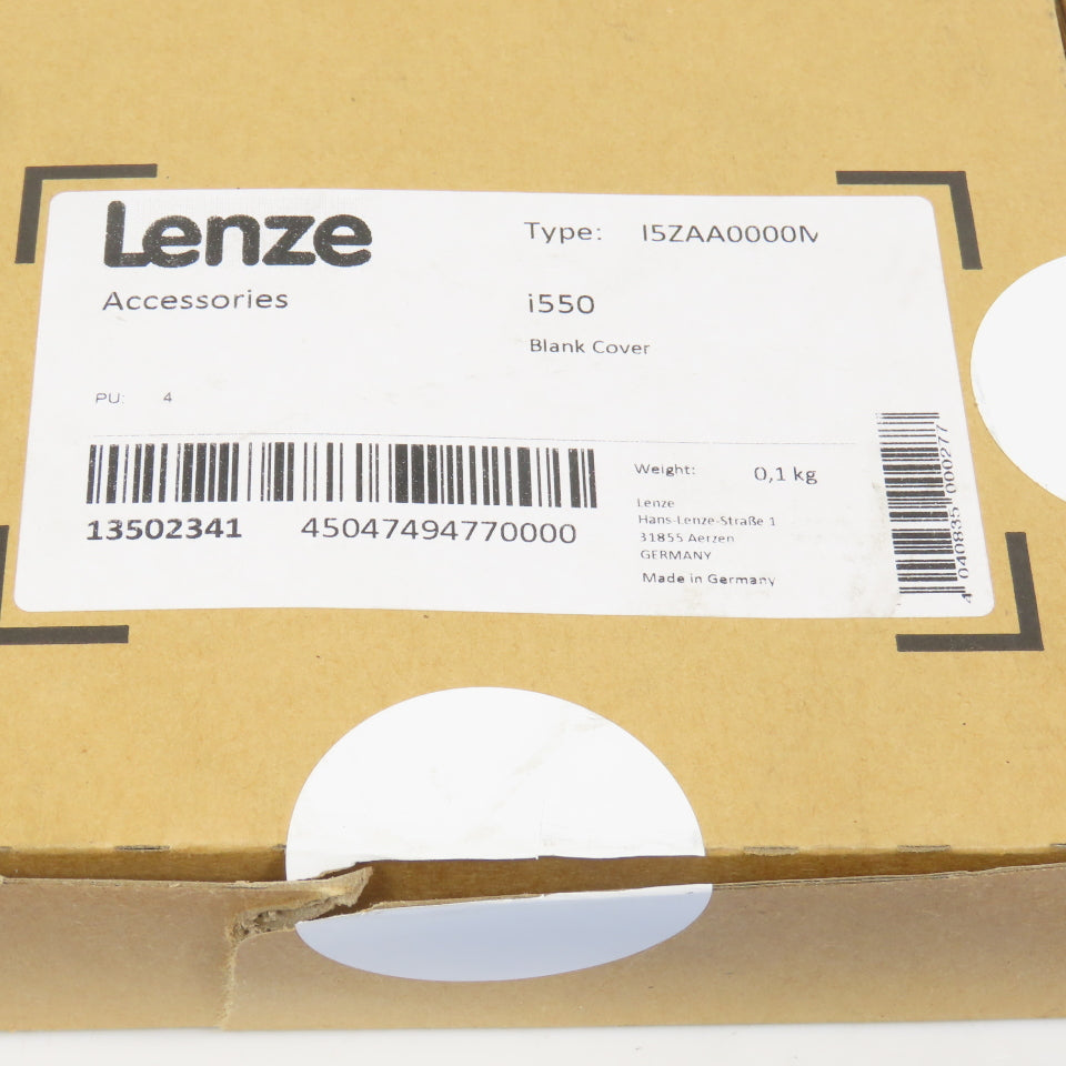 Lenze I5ZAA0000 I550 Blank Covers Lot Of 4