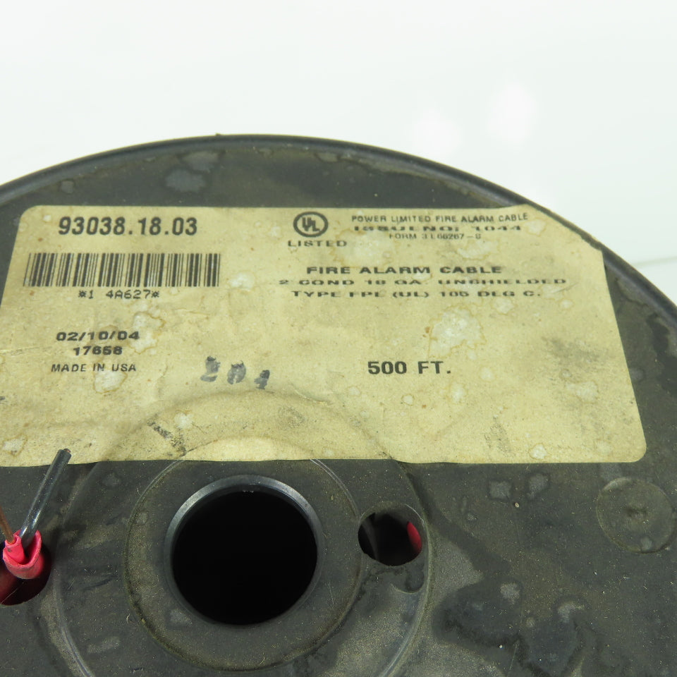 Carol 18AWG 2/C Type FPL Red Copper fire Alarm Cable Wire 211'