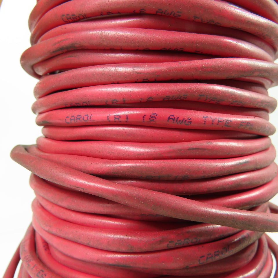 Carol 18AWG 2/C Type FPL Red Copper fire Alarm Cable Wire 211'