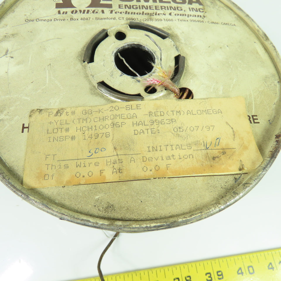 Omega GG-K-20-SLE 20AWG Solid Thermocouple Wire 288'