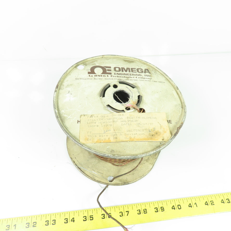 Omega GG-K-20-SLE 20AWG Solid Thermocouple Wire 288'
