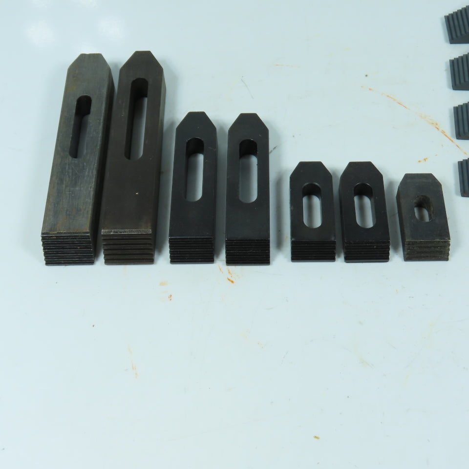 40102,40103,40104 Machining Clamping Kit Step Blocks Step Clamps V-Blocks Lot/19