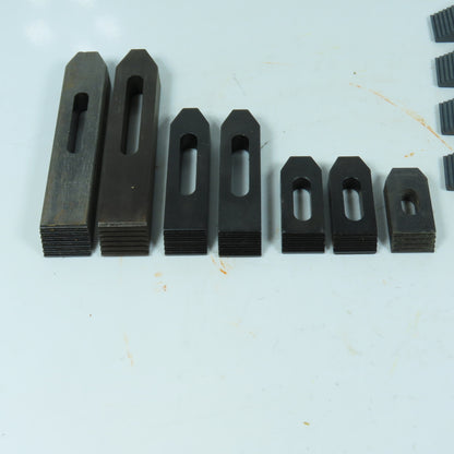 40102,40103,40104 Machining Clamping Kit Step Blocks Step Clamps V-Blocks Lot/19