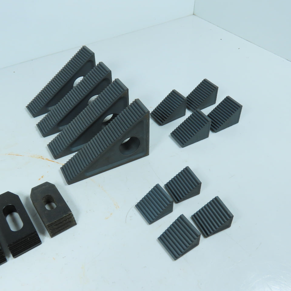 40102,40103,40104 Machining Clamping Kit Step Blocks Step Clamps V-Blocks Lot/19