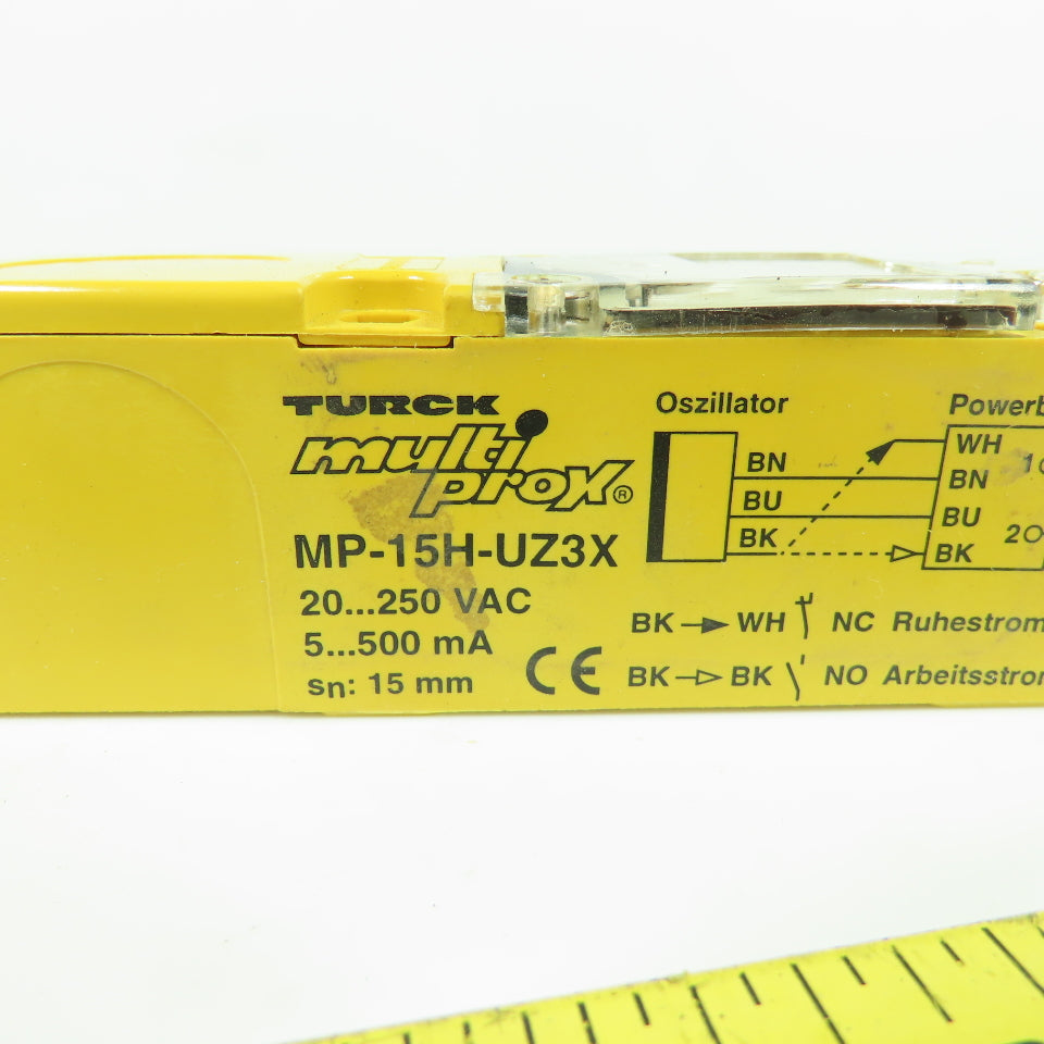 Turck MP-15H-UZ3X Multi-Prox Proximity Switch Sensor 20-250VAC 5-500mA