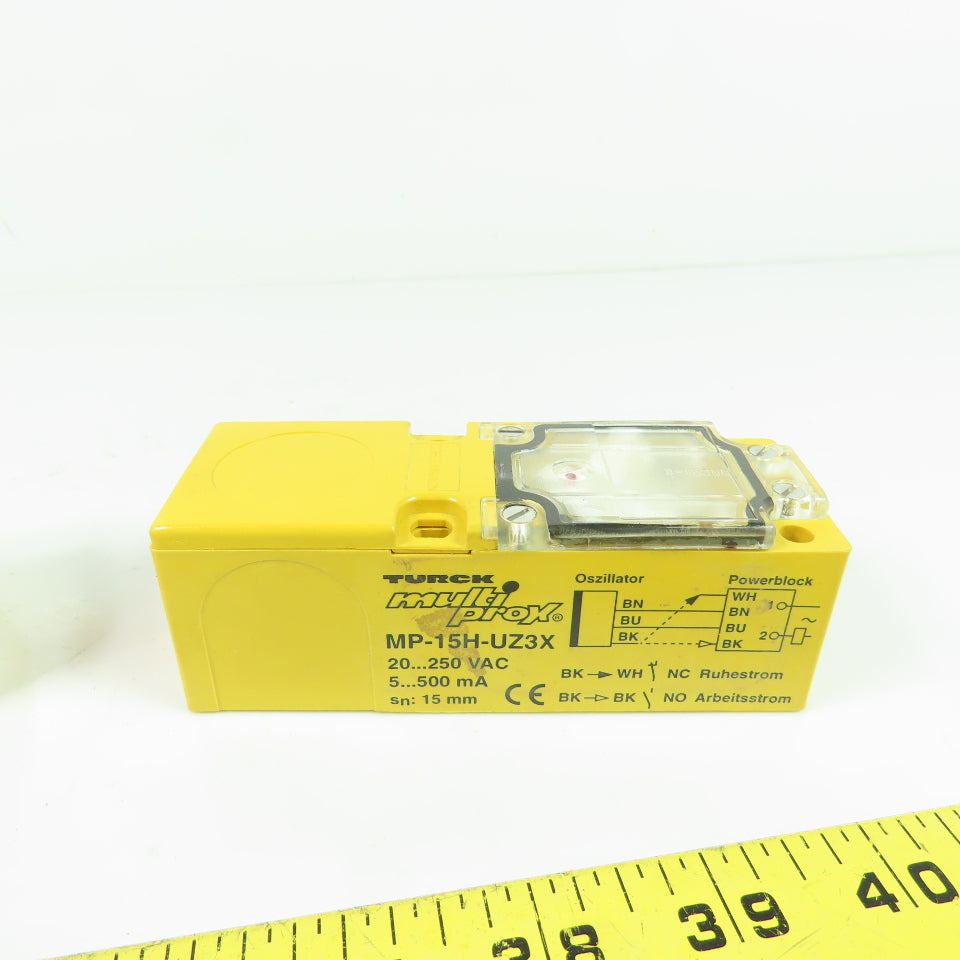 Turck MP-15H-UZ3X Multi-Prox Proximity Switch Sensor 20-250VAC 5-500mA