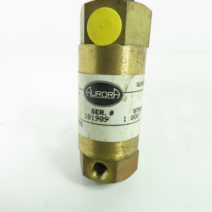 Aurora S2548HB5 Double Acting Air Cylinder 1.125" Bore 1" Stroke 200PSI