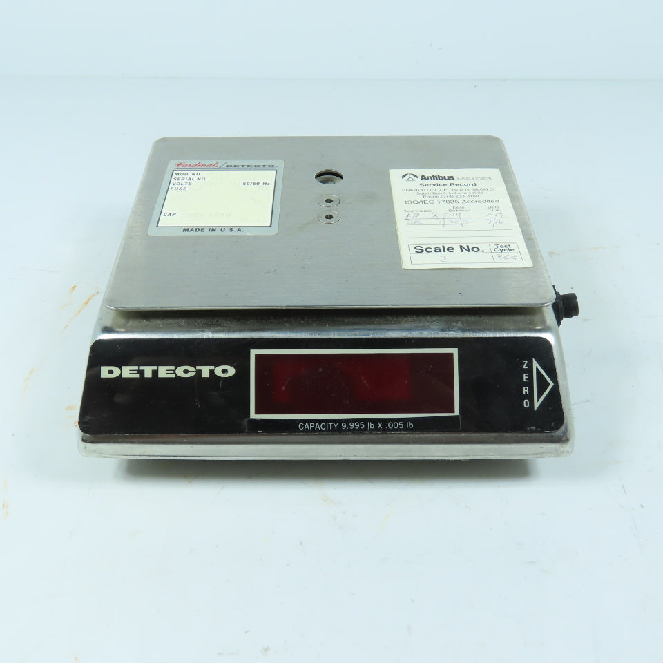 Cardinal AP-10 Detecto Digital Scale 120V 9.995 lb x .005 lb