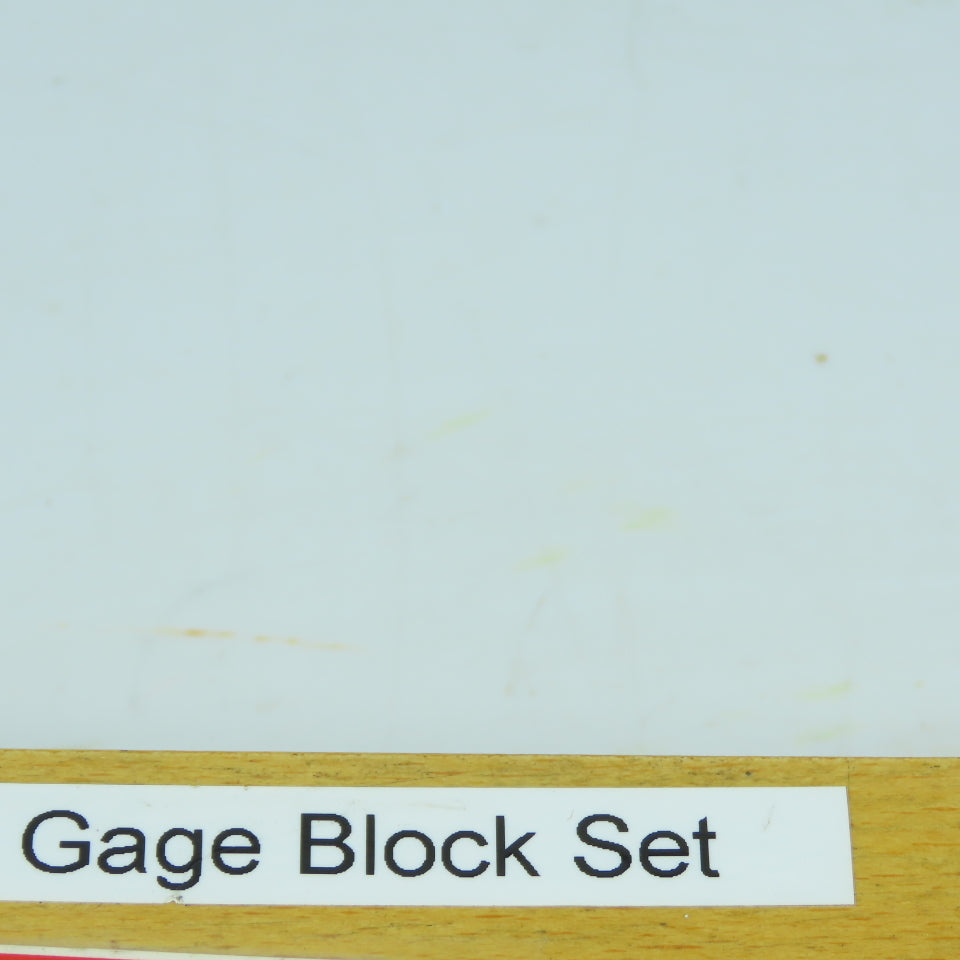 070037 Grade 2 Precision Gage Block Set .050" To 4" (Missing 2)
