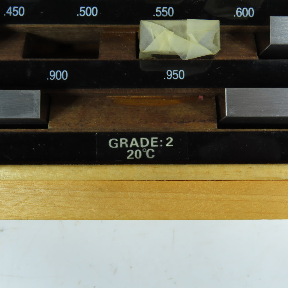 070003 Precision Gage Block Set Grade 2 .050" To 4" (Missing 2)