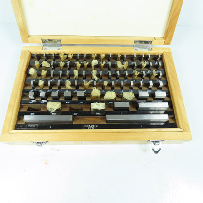 070003 Precision Gage Block Set Grade 2 .050" To 4" (Missing 2)