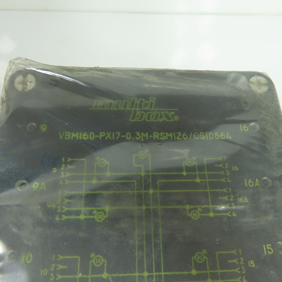 Turck VBM160-PX17-0.3M-RSM126/CS10864 RD15E2 Multibox Junction Box 16-Port