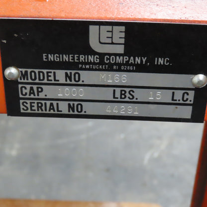 Presto M166 1000Lbs Capacity Hydraulic Rolling Stacker Lift Truck 21"-80" Lift