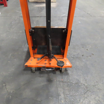 Presto M166 1000Lbs Capacity Hydraulic Rolling Stacker Lift Truck 21"-80" Lift