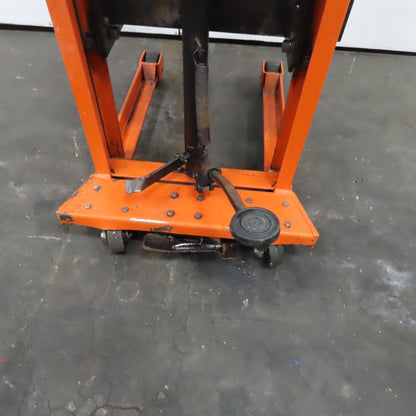 Presto M166 1000Lbs Capacity Hydraulic Rolling Stacker Lift Truck 21"-80" Lift