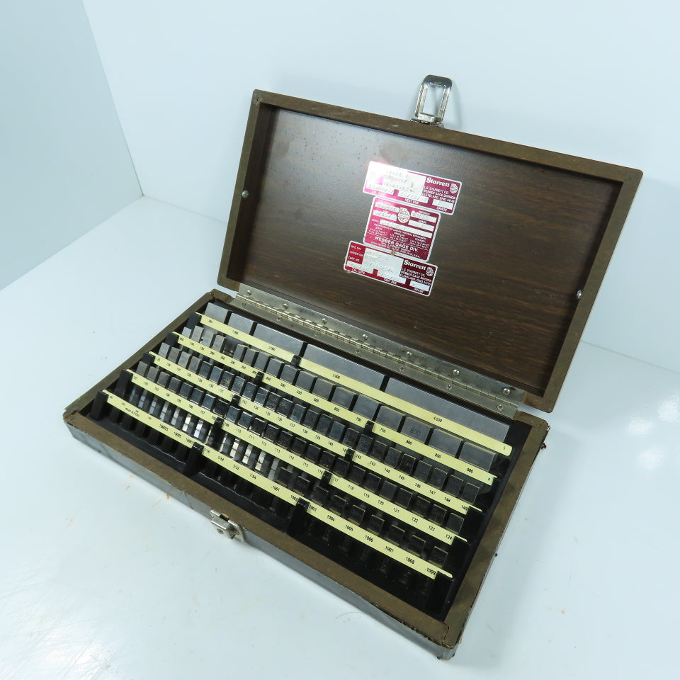 Starrett RS81A1 Grade 2 Precision Gage Block Set .050" To 4" (Missing 12)