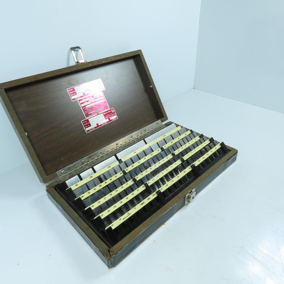 Starrett RS81A1 Grade 2 Precision Gage Block Set .050" To 4" (Missing 12)
