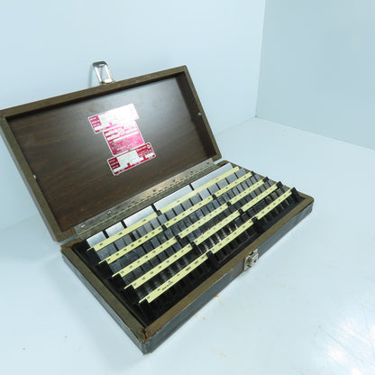 Starrett RS81A1 Grade 2 Precision Gage Block Set .050" To 4" (Missing 12)