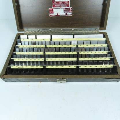 Starrett RS81A1 Grade 2 Precision Gage Block Set .050" To 4" (Missing 12)