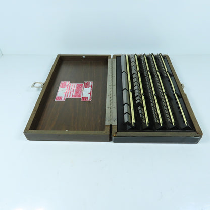 Starrett RS81A1 Grade 2 Precision Gage Block Set .050" To 4" (Missing 12)