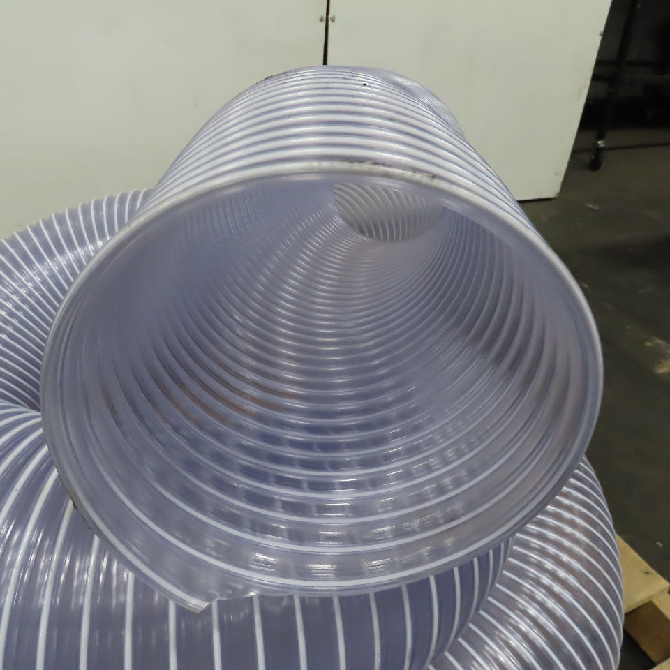 8" x 20' Wire Wound PVC Clear Duct Hose