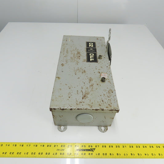 General Electric TH3362J 60A Safety Disconnect Switch 600VAC 250VDC
