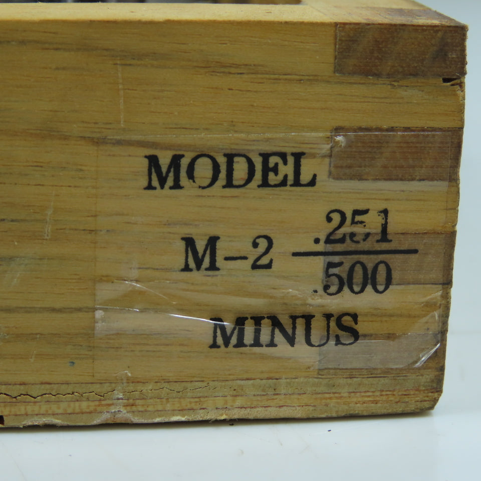 M-2 Precision Pin Gage Set .251" To .500 " (Missing 3)