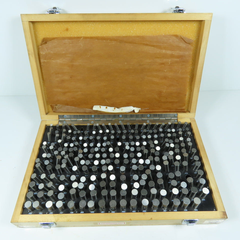 M-2 Precision Pin Gage Set .251" To .500 " (Missing 3)