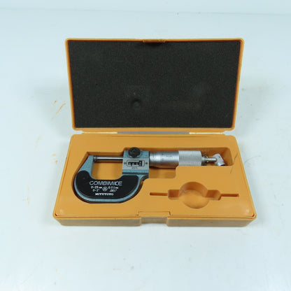 Mitutoyo M830-25-1 159-101 Combimice Outside Micrometer 0-1" Capacity .001"
