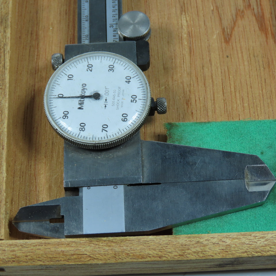 Mitutoyo 505-628-50 505-645-50 Dial Caliper 12"