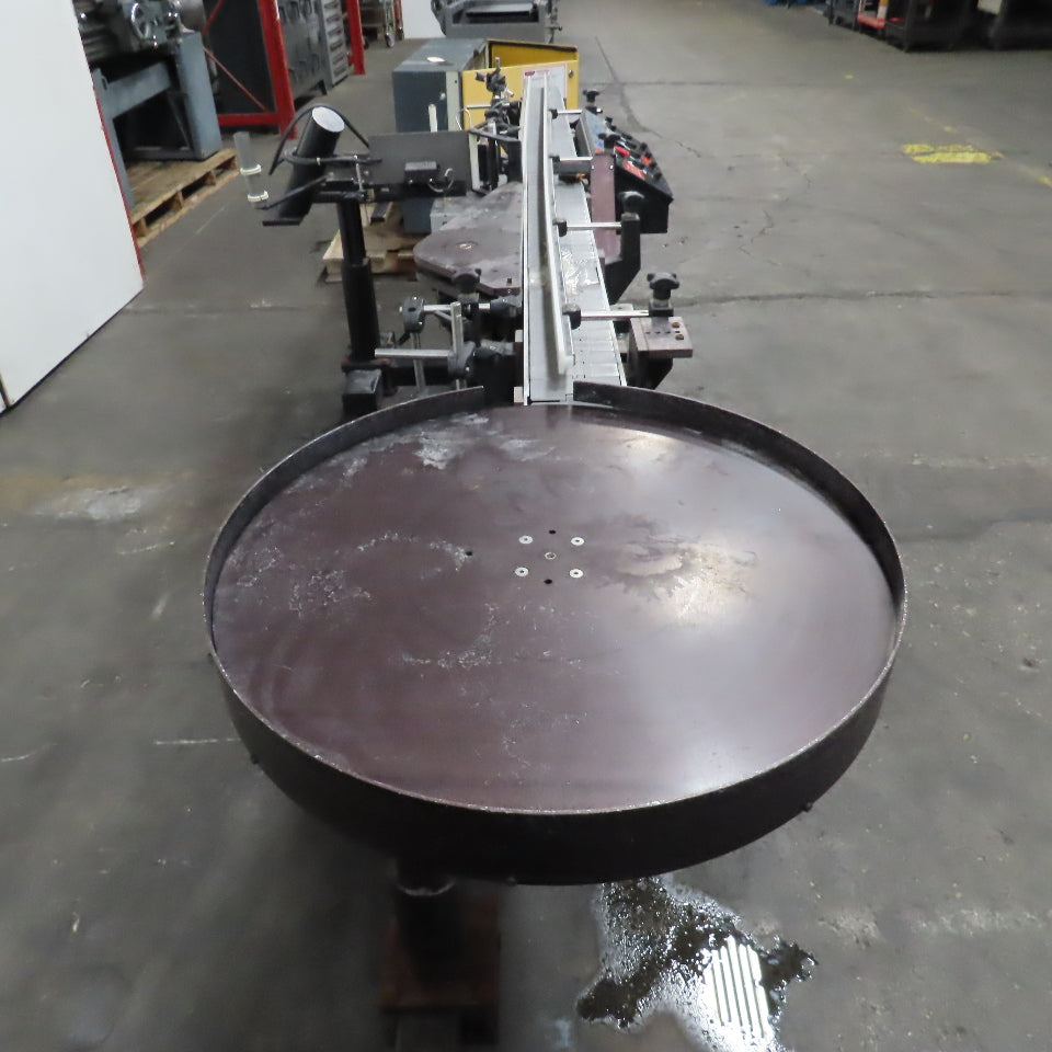 Diagraph 110LH 4-1/2" Wide x 8' Label Applicator Conveyor 115V 1Ph Missing Parts