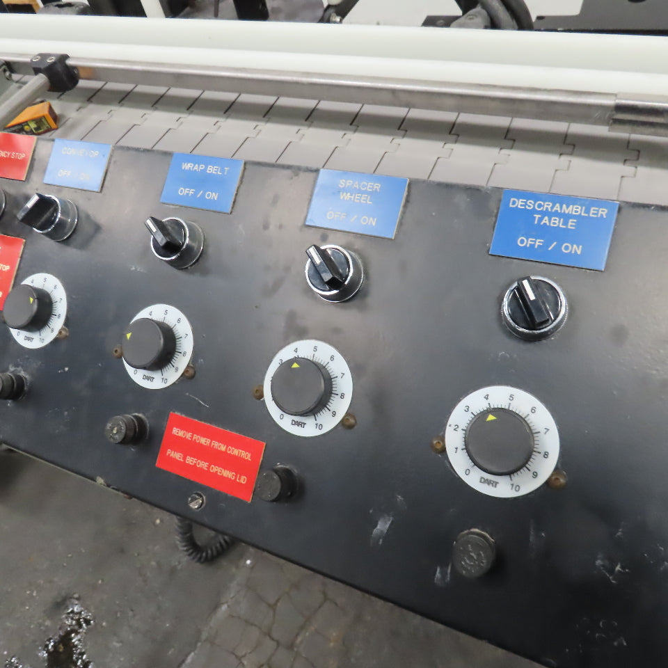 Diagraph 110LH 4-1/2" Wide x 8' Label Applicator Conveyor 115V 1Ph Missing Parts
