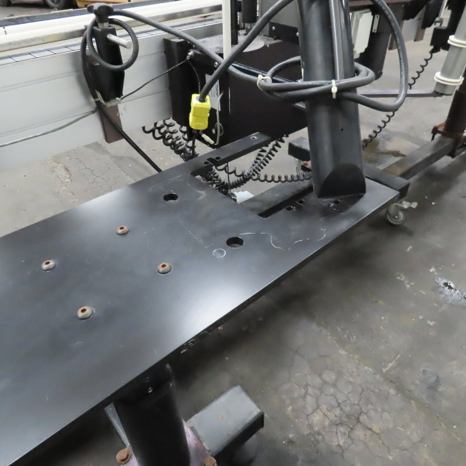 Diagraph 110LH 4-1/2" Wide x 8' Label Applicator Conveyor 115V 1Ph Missing Parts
