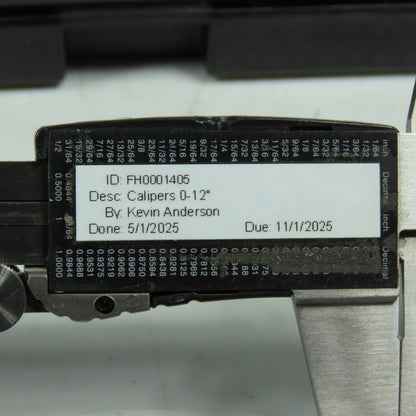 Fowler FH0001405 Digital Caliper 12"
