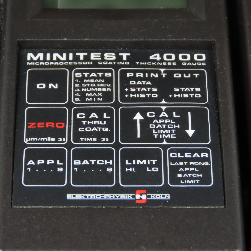 Elektro-Physik MiniTest 4000 Coating Thickness Gauge System with MiniPrint 4000