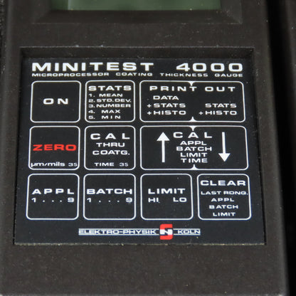 Elektro-Physik MiniTest 4000 Coating Thickness Gauge System with MiniPrint 4000