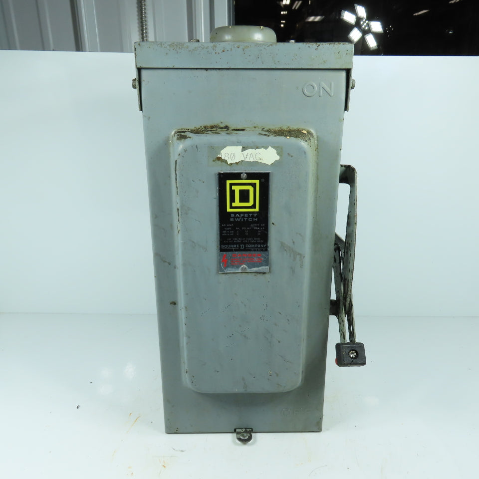 Square D H362-RB 60A 600V AC Fusible Safety Switch Type 3R Enclosure