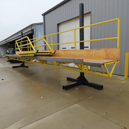 36" x 33' Forklift Assist Work Platform Scaffold 42"-77" Work Height W/ Stairs