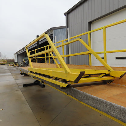 36" x 33' Forklift Assist Work Platform Scaffold 42"-77" Work Height W/ Stairs