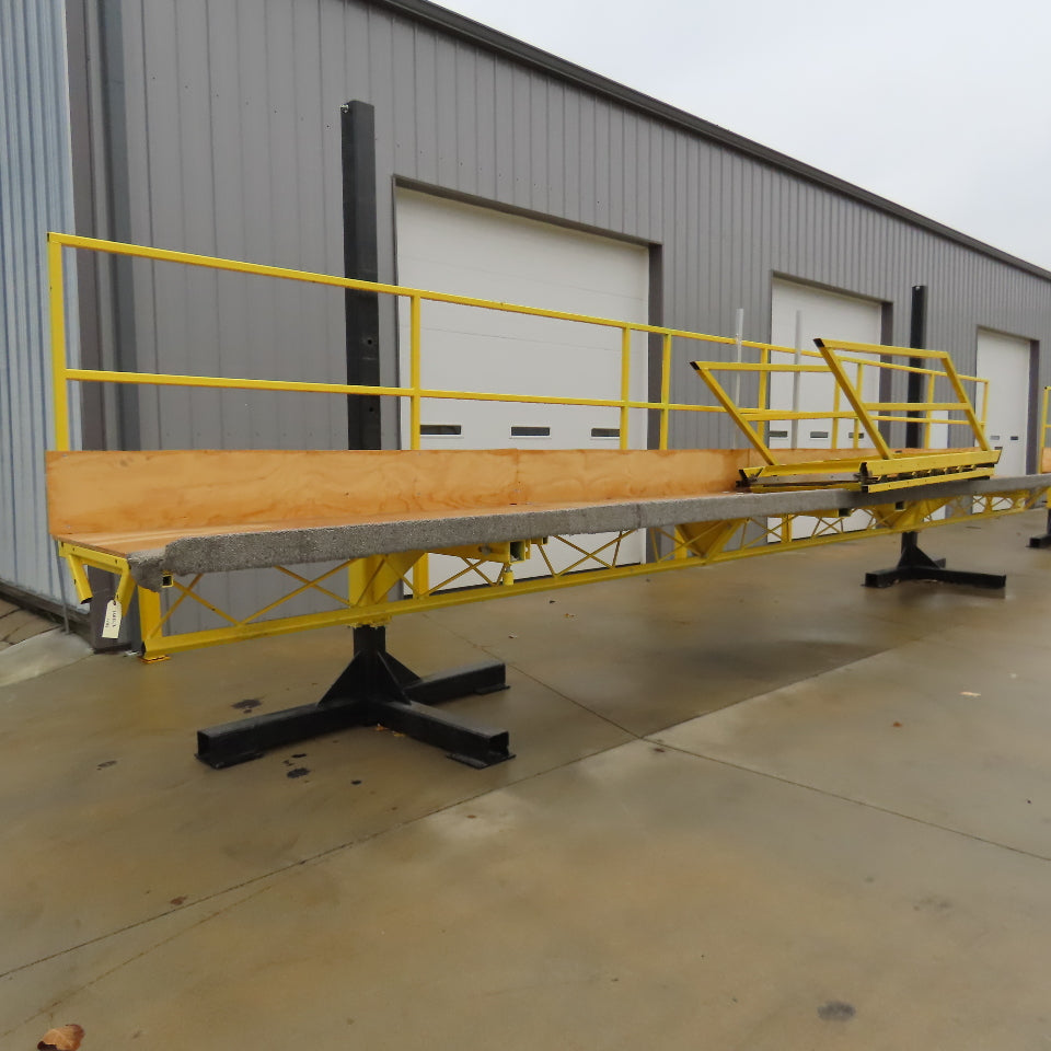 36" x 33' Forklift Assist Work Platform Scaffold 42"-77" Work Height W/ Stairs