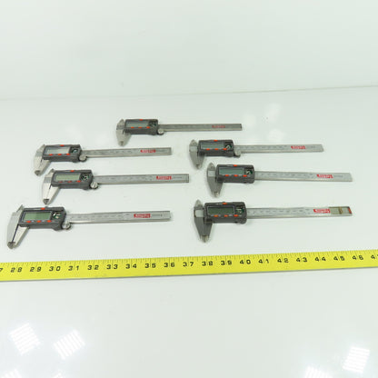 SPI 15-719-8 Electronic Dial Caliper 0-6" 0-150mm Lot Of 7 (For Parts Or Repair)