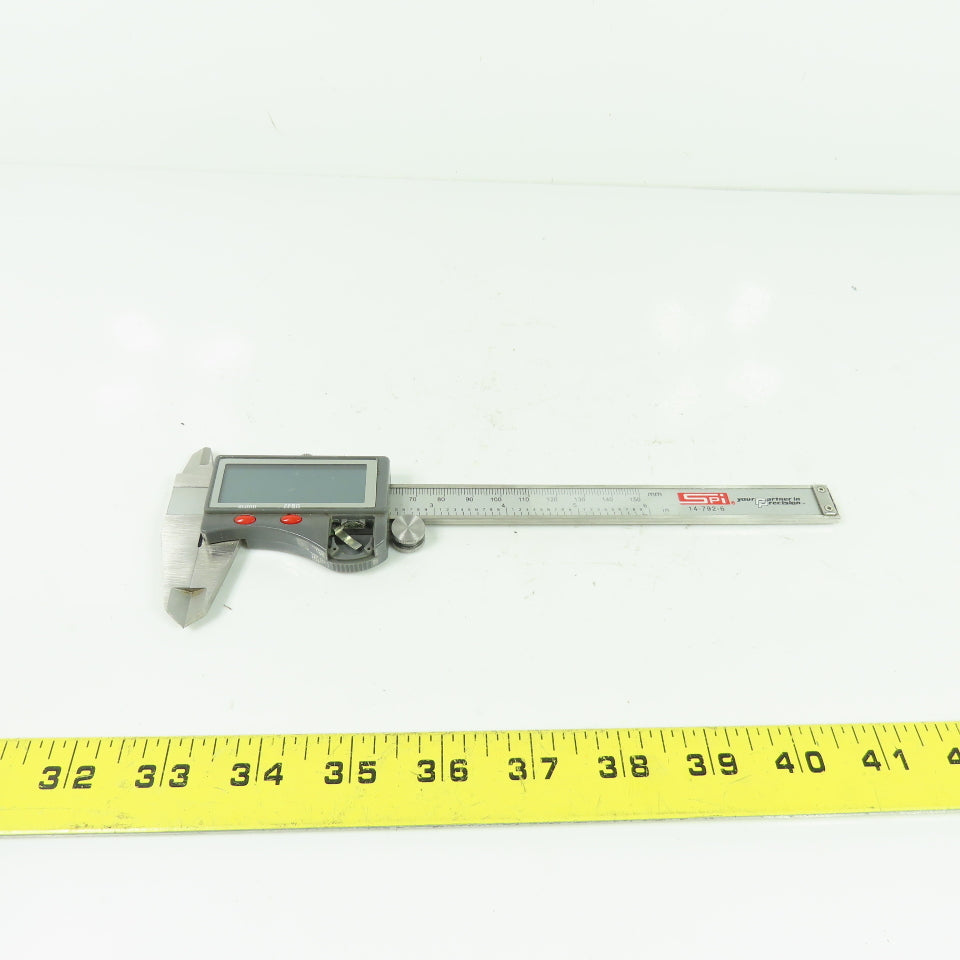 SPI 14-792-6 Electronic Dial Caliper 0-6" 0-150mm