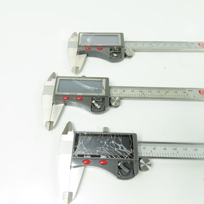 SPI 15-719-8 Electronic Dial Caliper 0-6" 0-150mm Lot Of 6 (For Parts Or Repair)