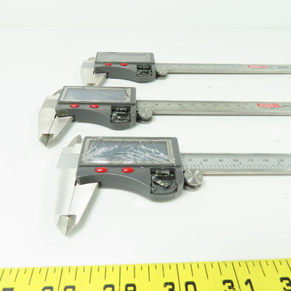 SPI 15-719-8 Electronic Dial Caliper 0-6" 0-150mm Lot Of 6 (For Parts Or Repair)